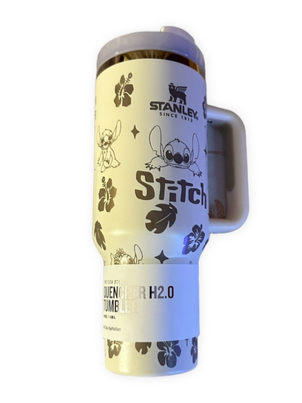 Stanley Quencher H2.0 Tumbler Stitch Disney 40oz Insulated Cup NEW w/ Box